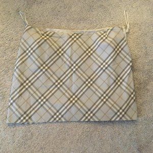 Burberry Novacheck Mini Skirt- Size 14 US